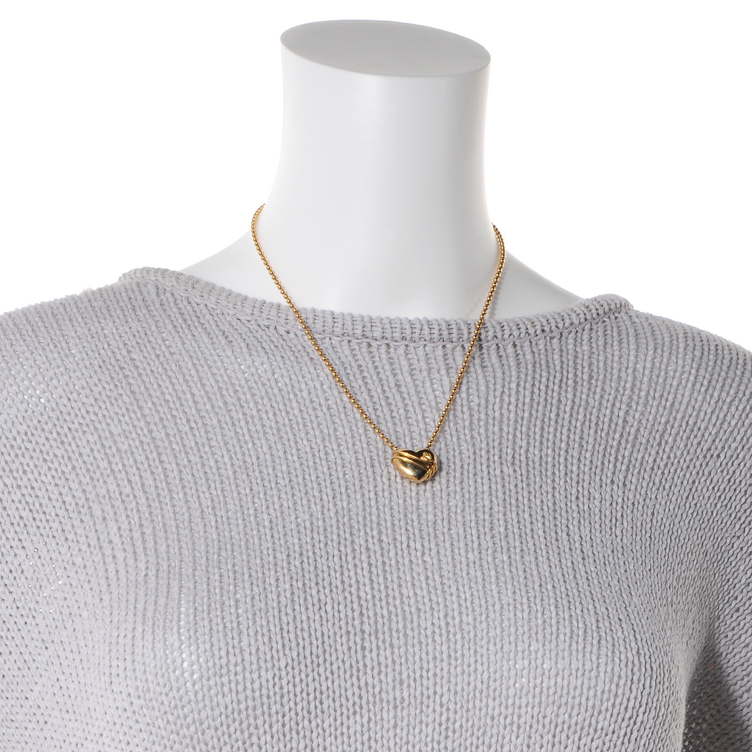 Tiffany 18K Yellow Gold Heart Arrow Necklace 2 of 5