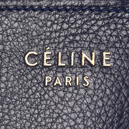 Celine Drummed Calfskin Mini Luggage Ink 6 of 18