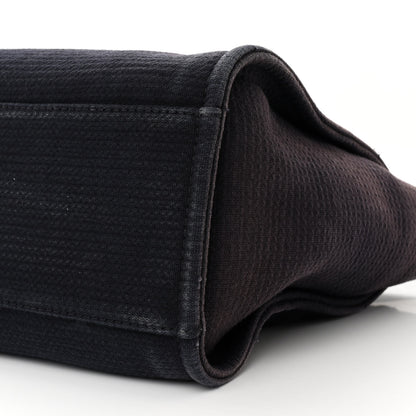 Chanel Mixed Fibers Calfskin Small Deauville Tote Black 10 of 17