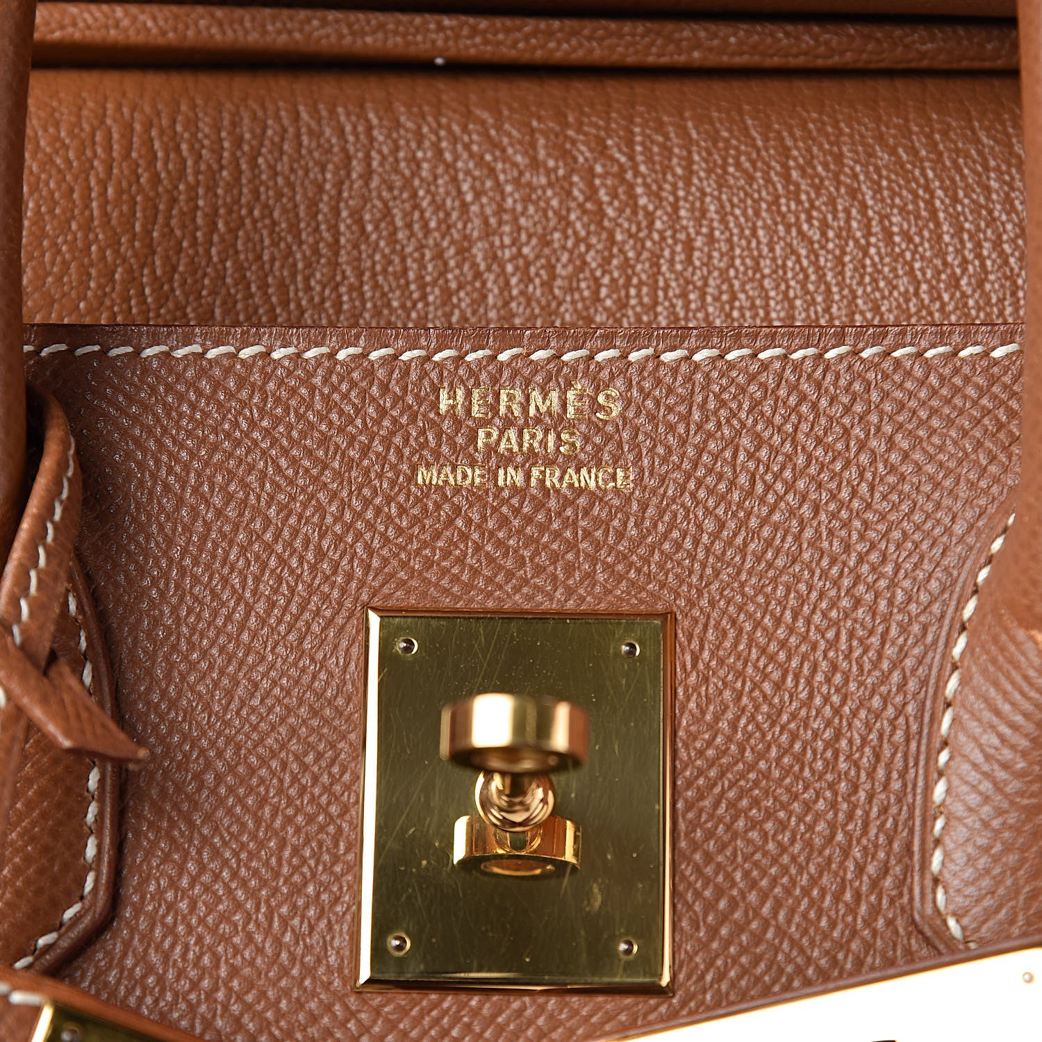 Hermes Courchevel HAC Birkin 32 Gold 8 of 11