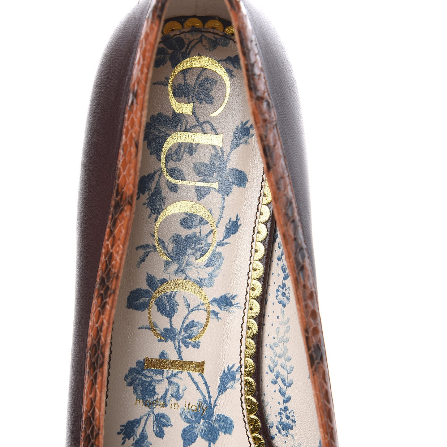 Malaga Kid Elaphe Yva Ballet Flats 42 Cocoa