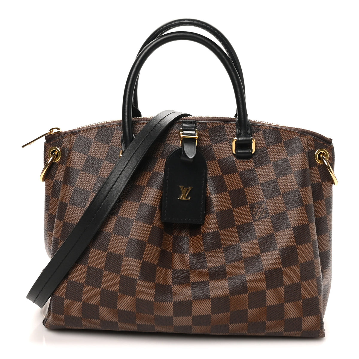 Louis Vuitton Damier Ebene Odeon Tote PM Black 1 of 8