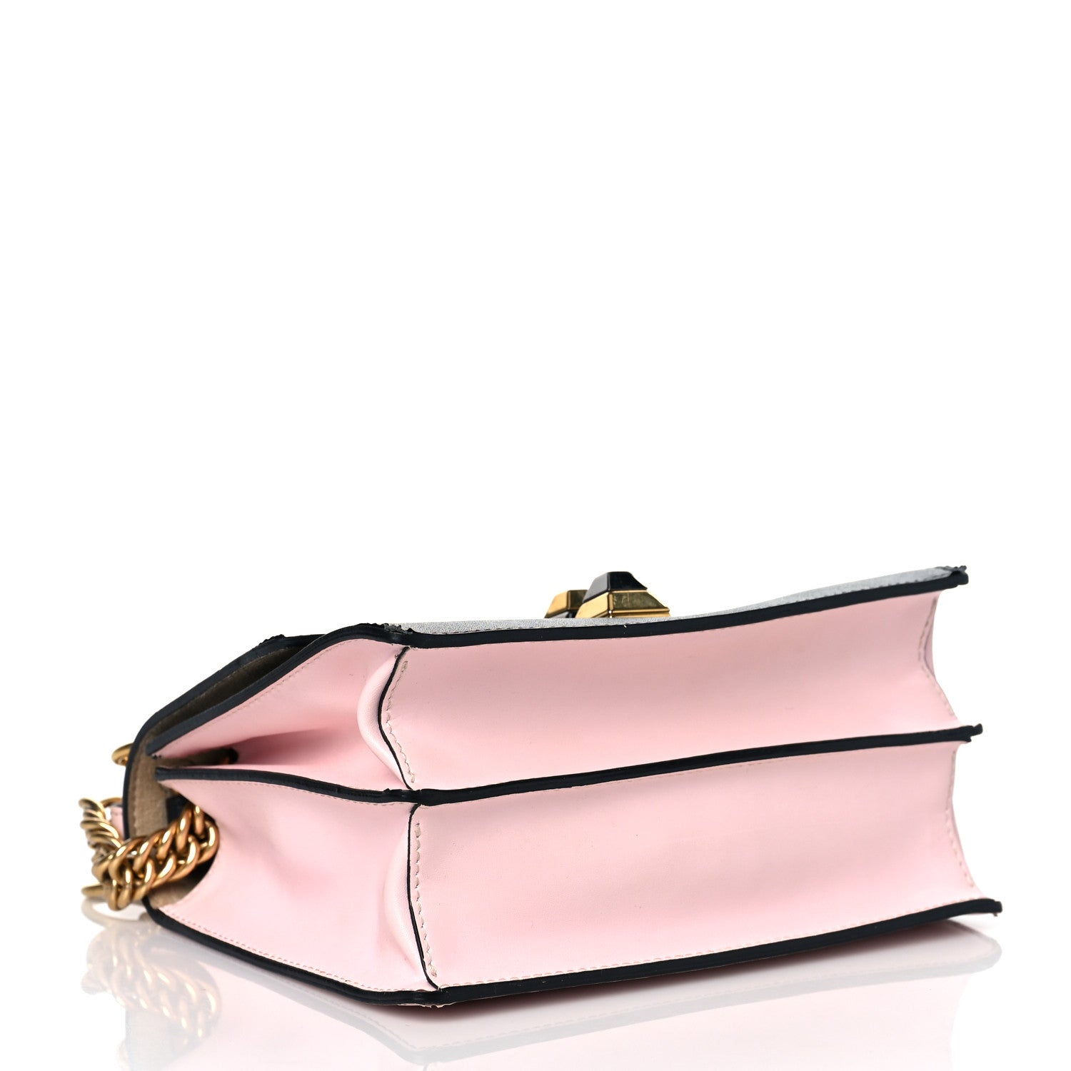 Fendi X FILA Vitello Liberty Mania Bi-Color FF 1974 Embossed Small Kan I Shoulder Bag Black Confetto Multicolor 4 of 10