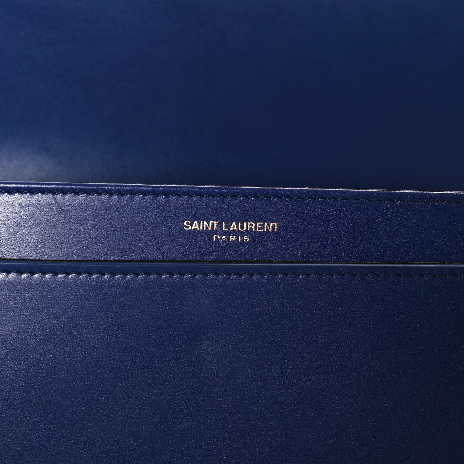 Saint Laurent Box Calfskin Monogram Medium Solferino Satchel Blue 7 of 11