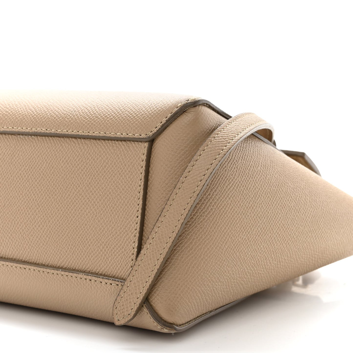 Grained Calfskin Nano Belt Bag Light Taupe