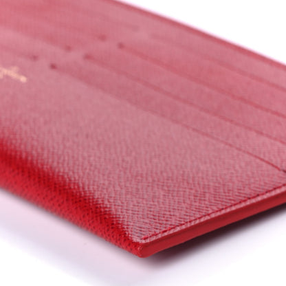 Louis Vuitton Calfskin Felicie Card Holder Insert Cherry 8 of 9