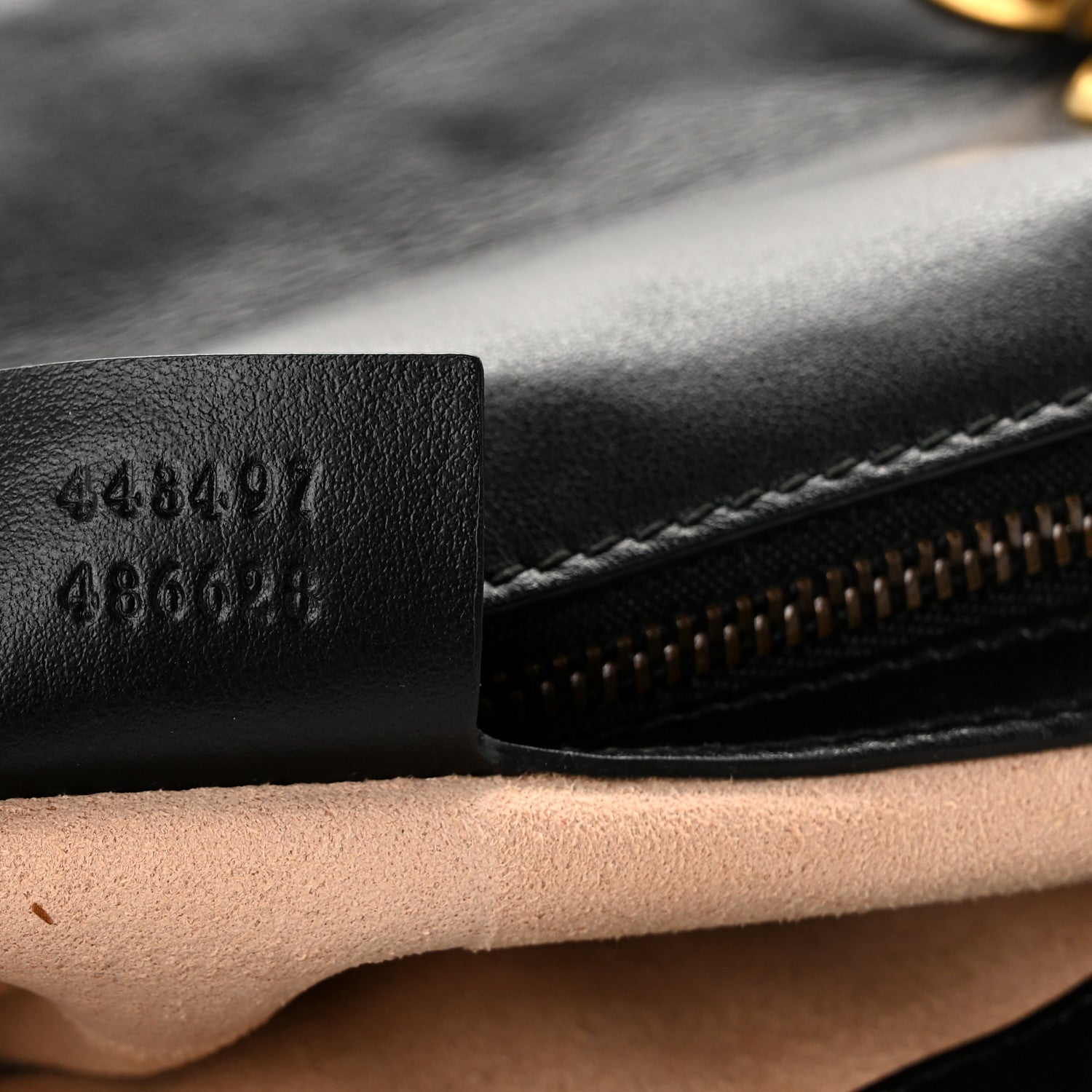 Gucci Calfskin Matelasse Small GG Marmont Shoulder Bag Black 7 of 12