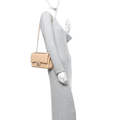 Chanel Caviar Quilted Medium Double Flap Beige Clair 2 of 10