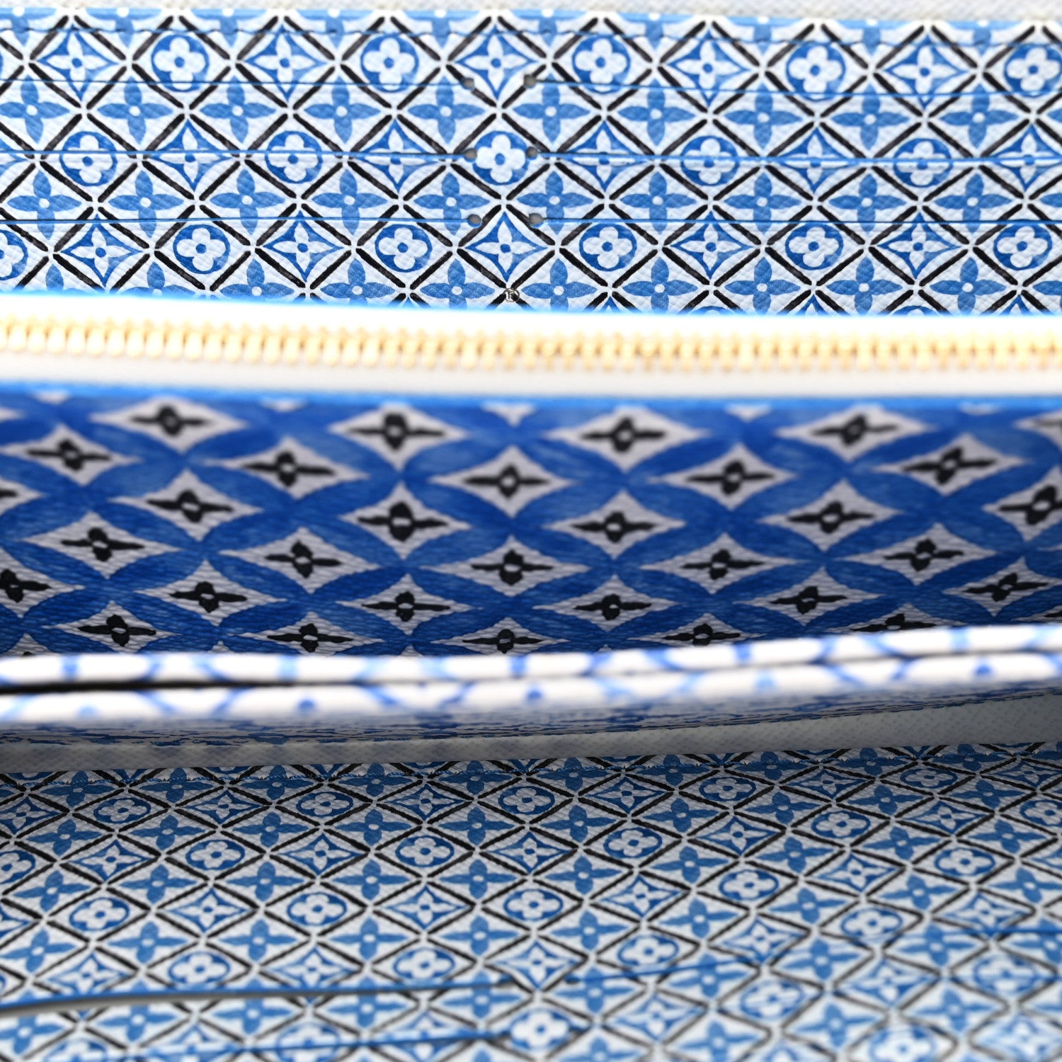 Louis Vuitton Monogram Giant By The Pool Zippy Wallet Resort Blue 5 of 6