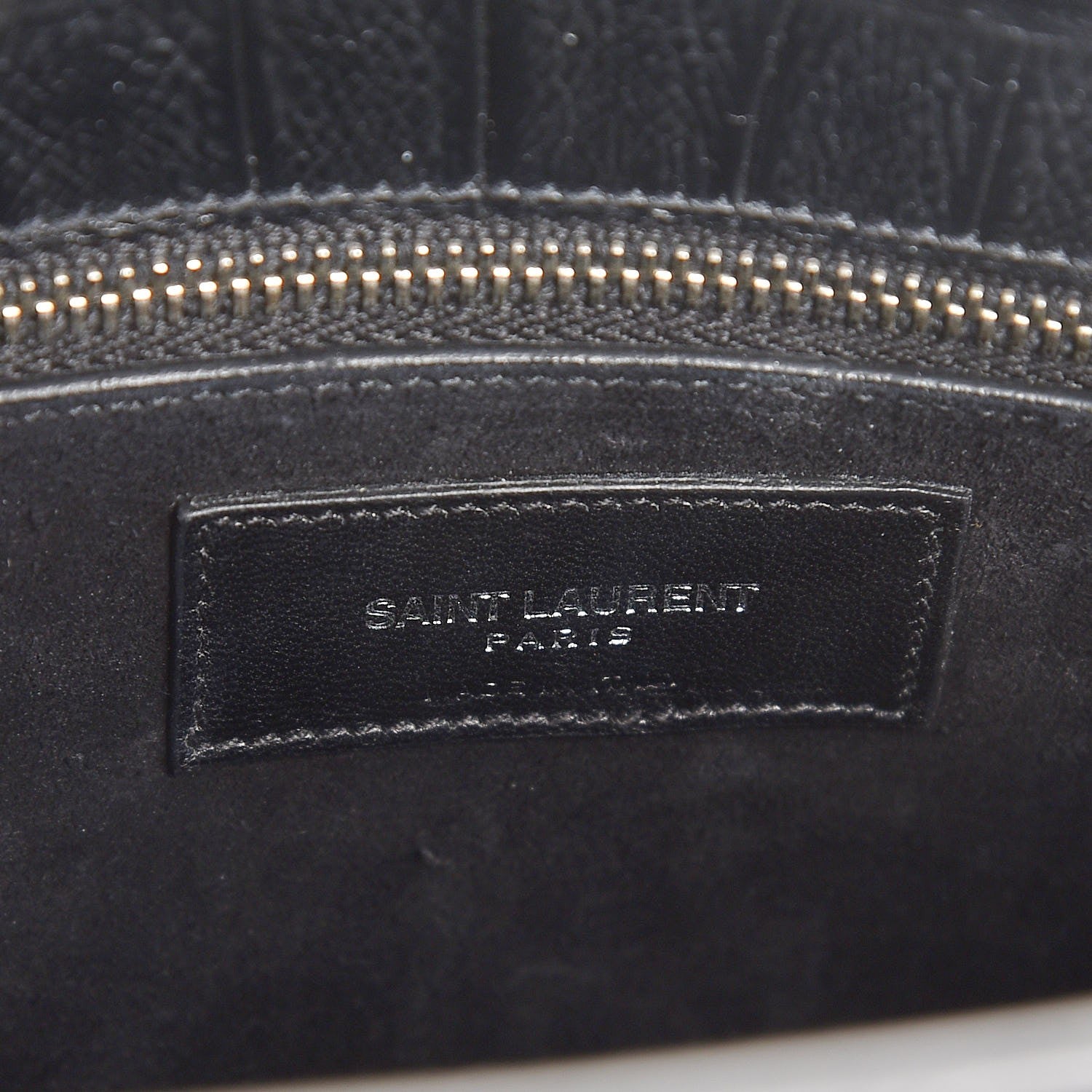 Saint Laurent Calfskin Crocodile Embossed Small Sac de Jour Black 6 of 8