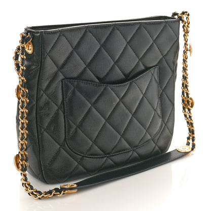 Chanel Caviar Quilted Twist Your Buttons Hobo Black 2 of 12