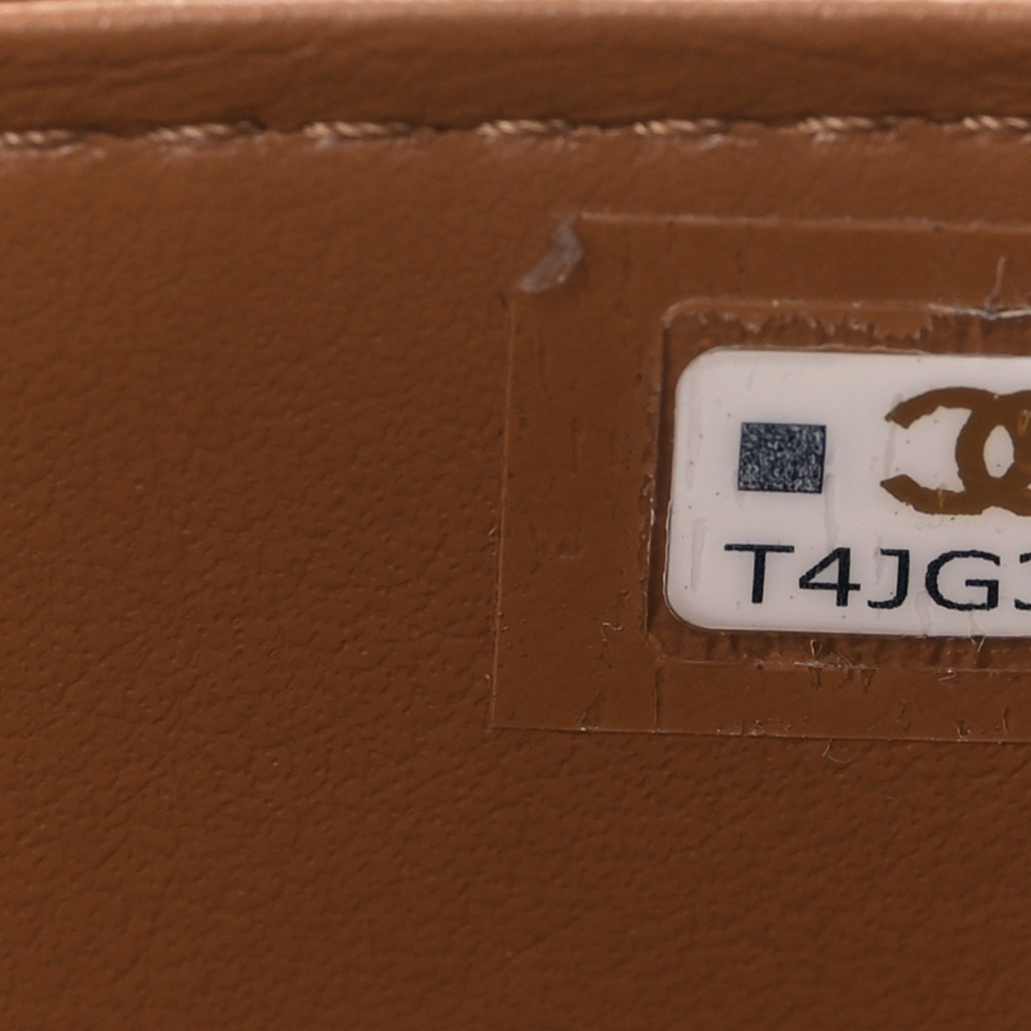 Caviar Quilted Top Handle Pocket Vanity Case Camel