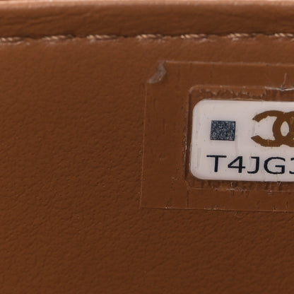 Chanel Caviar Quilted Top Handle Pocket Vanity Case Camel 8 of 10