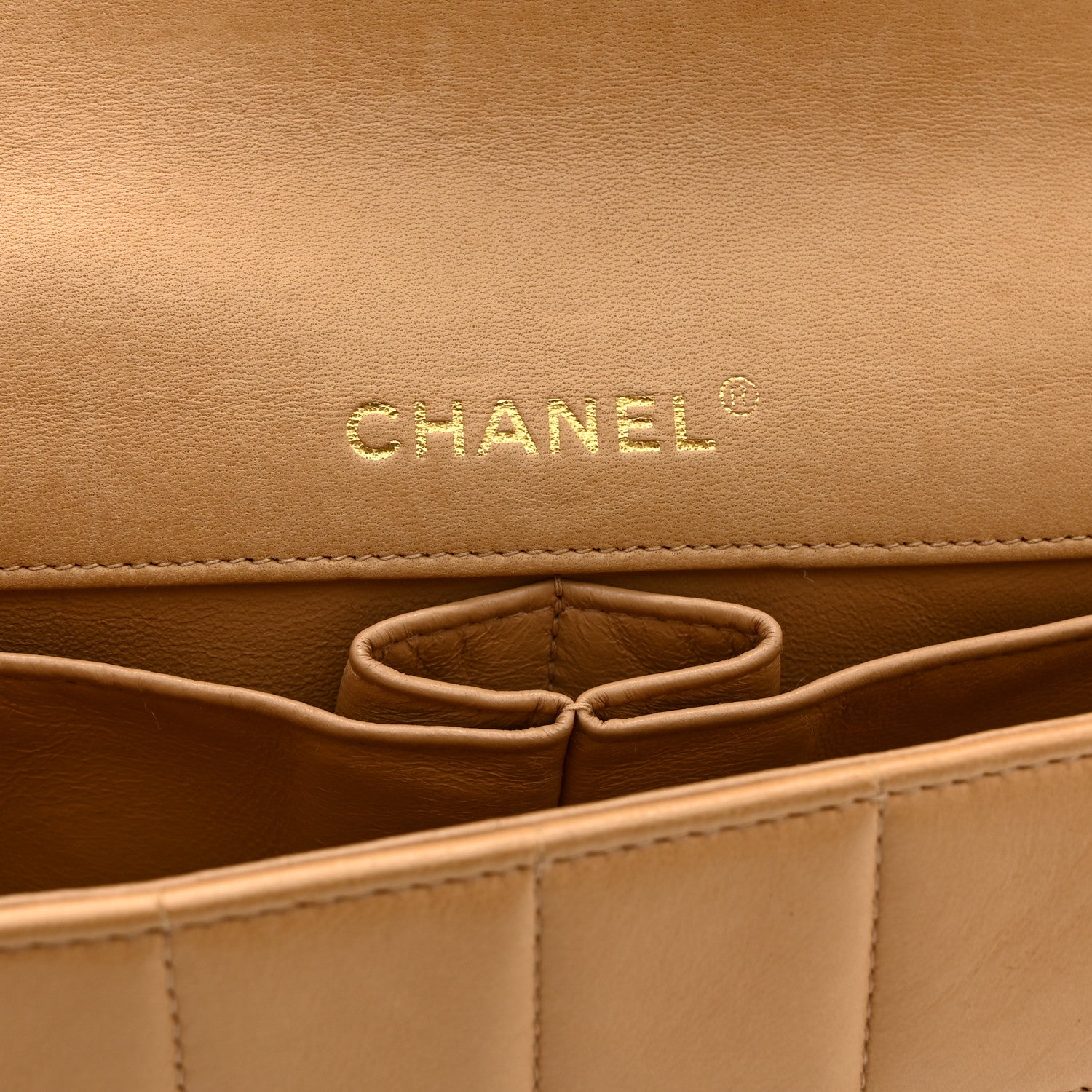 Chanel Lambskin East West Chocolate Bar Flap Beige 6 of 14