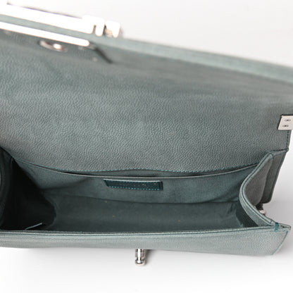 Chanel Iridescent Caviar Quilted Medium Boy Flap Green 5 of 9