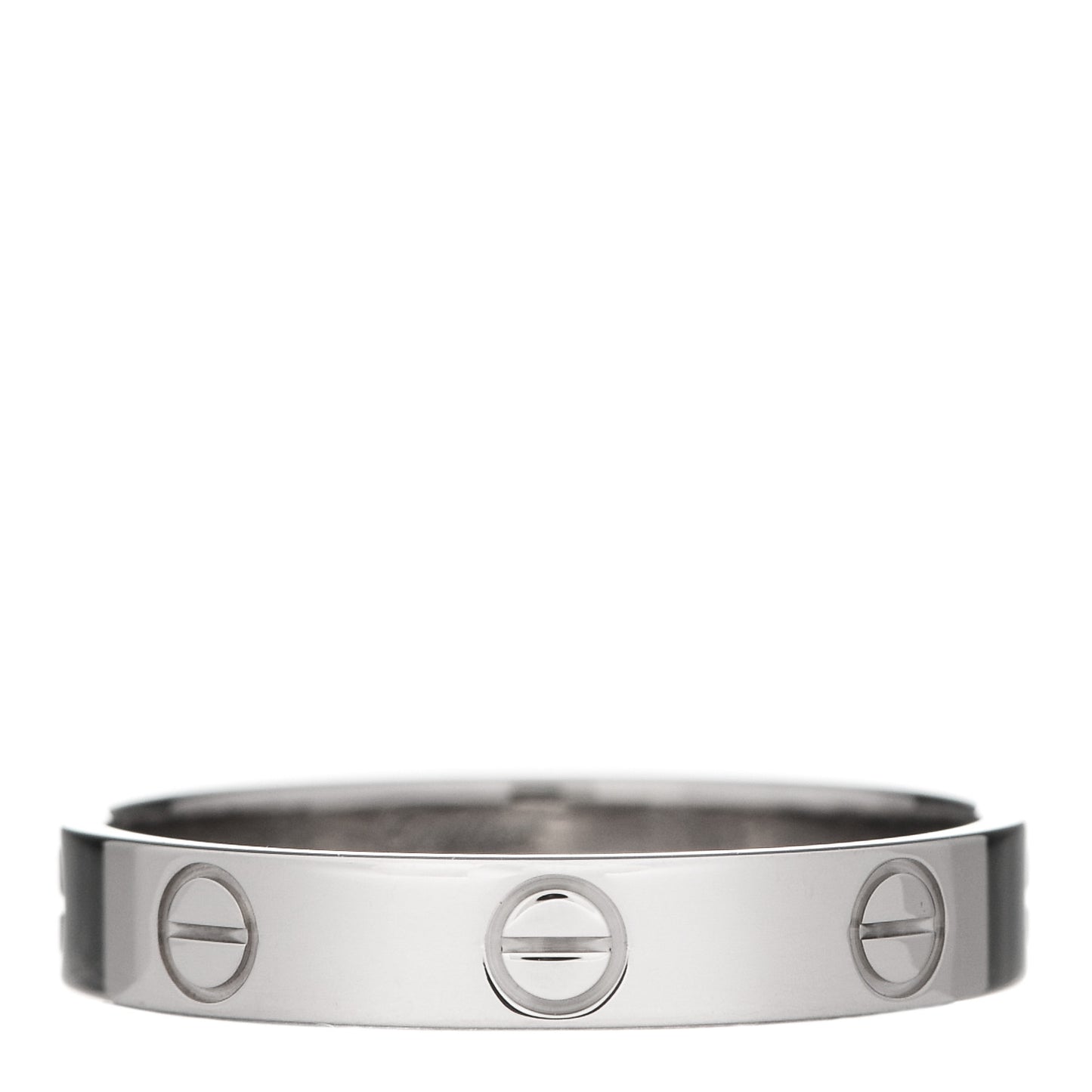 18K White Gold 3.5mm LOVE Wedding Band Ring 57 8
