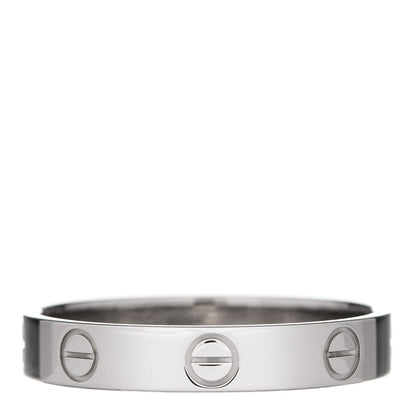 Cartier 18K White Gold 3.5mm LOVE Wedding Band Ring 57 8 1 of 4