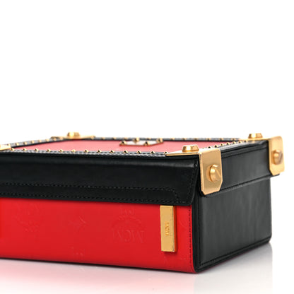 MCM Odeon Calfskin Small Berlin Crossbody Red 8 of 11