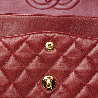 Chanel Lambskin Quilted Medium Double Flap Red 18 of 18