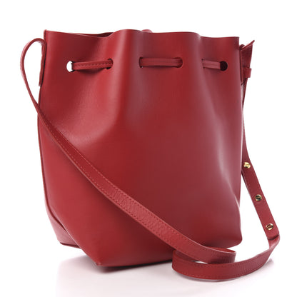 Mansur Gavriel Calfskin Mini Bucket Bag Flamma 3 of 11