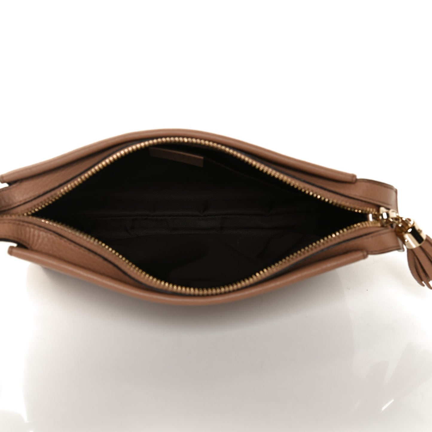 Pebbled Calfskin Soho Cosmetic Case Camelia