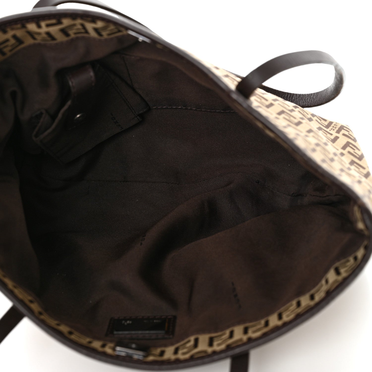 Fendi Zucchino Small Roll Tote Tobacco 5 of 9