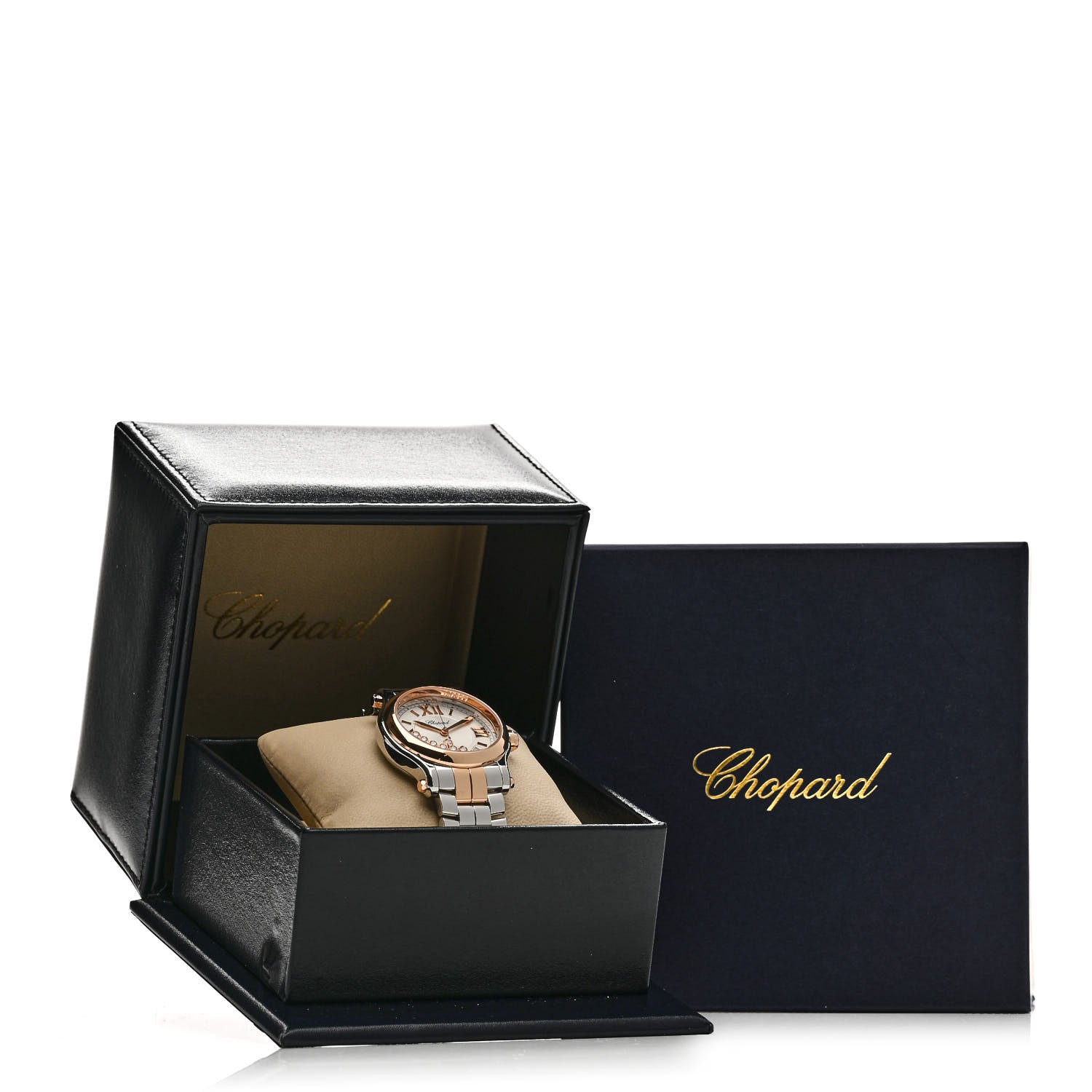 Chopard Stainless Steel 18K Rose Gold 7 Diamond 36mm Happy Sport Automatic Watch 5 of 5