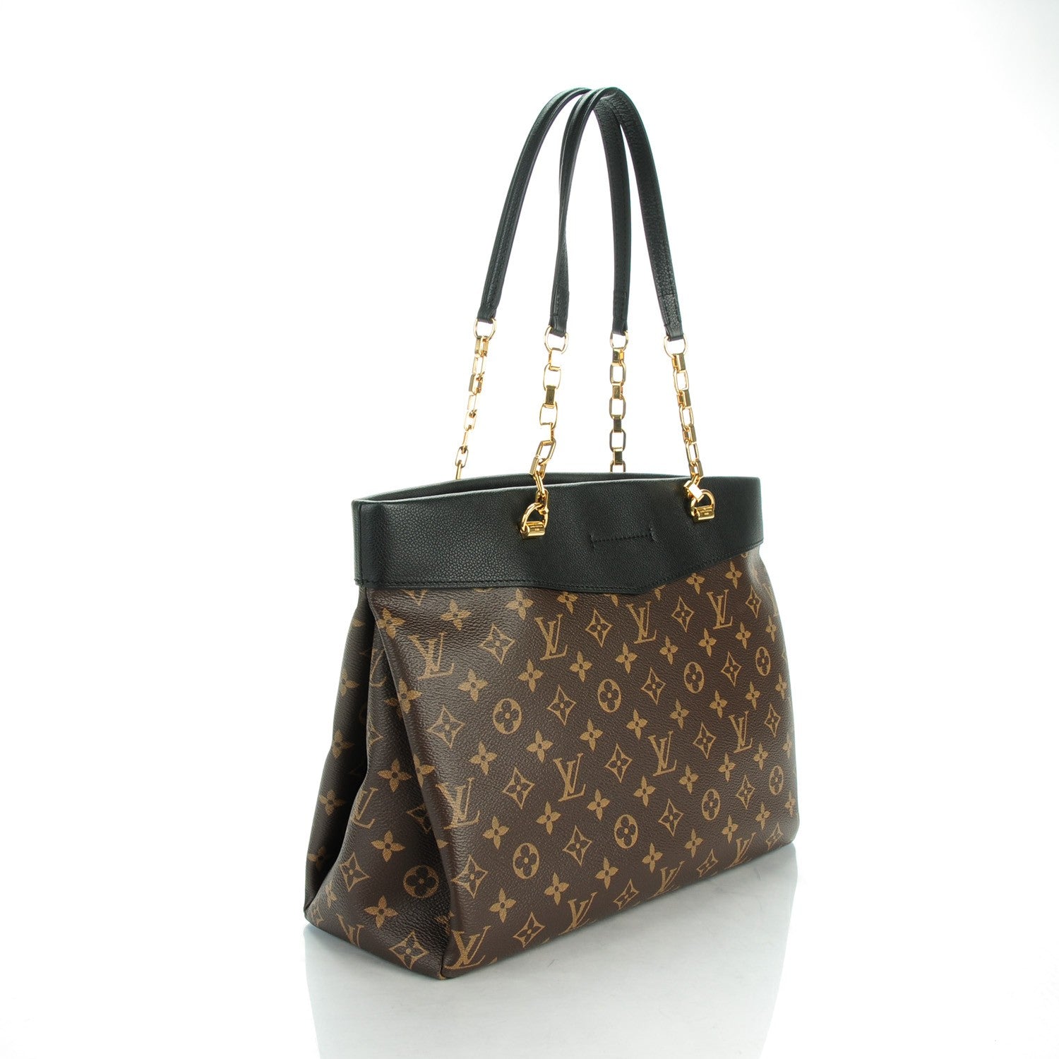 Louis Vuitton Monogram Pallas Shopper Black 3 of 8