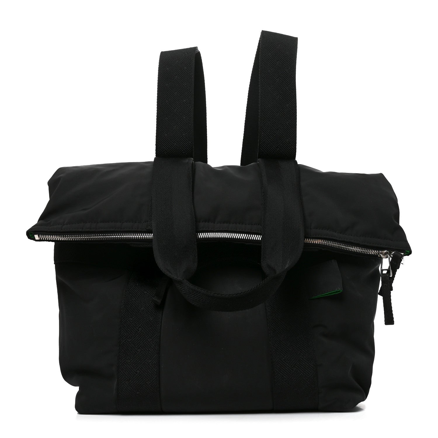 Bottega Veneta Nylon Voyager Backpack Black 1 of 9