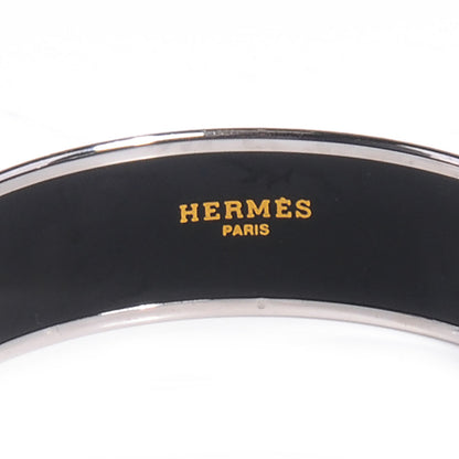 Hermes Enamel Printed Capitales Wide Bracelet 70 4 of 6