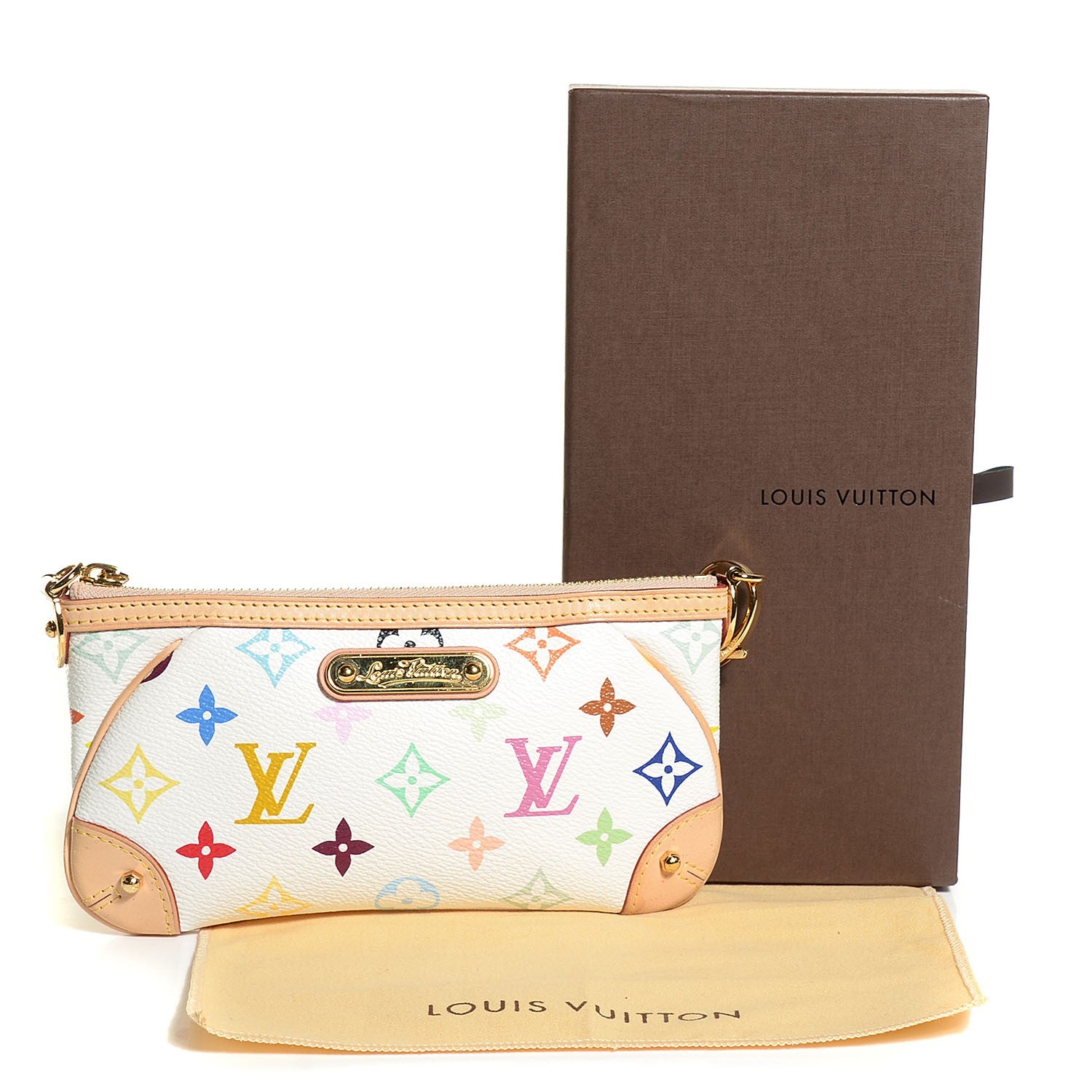 Louis Vuitton Monogram Multicolor Pochette Milla MM White 5 of 8