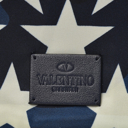 Valentino Garavani Nylon Camustars Medium Zip Pouch Marine Light Ivory 5 of 6