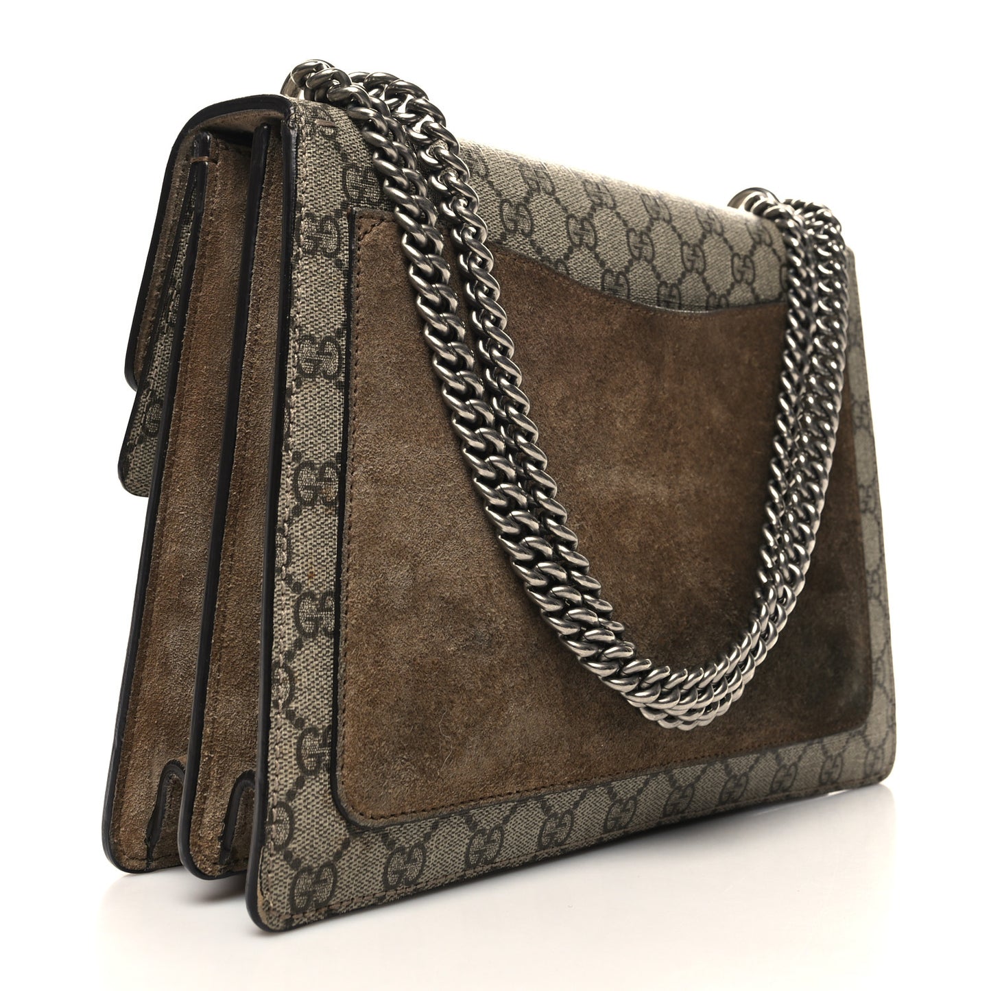 GG Supreme Monogram Medium Dionysus Shoulder Bag Taupe