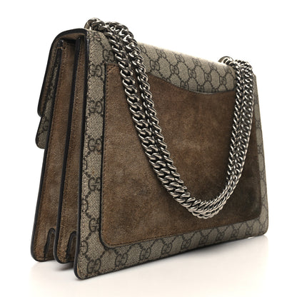 Gucci GG Supreme Monogram Medium Dionysus Shoulder Bag Taupe 3 of 16
