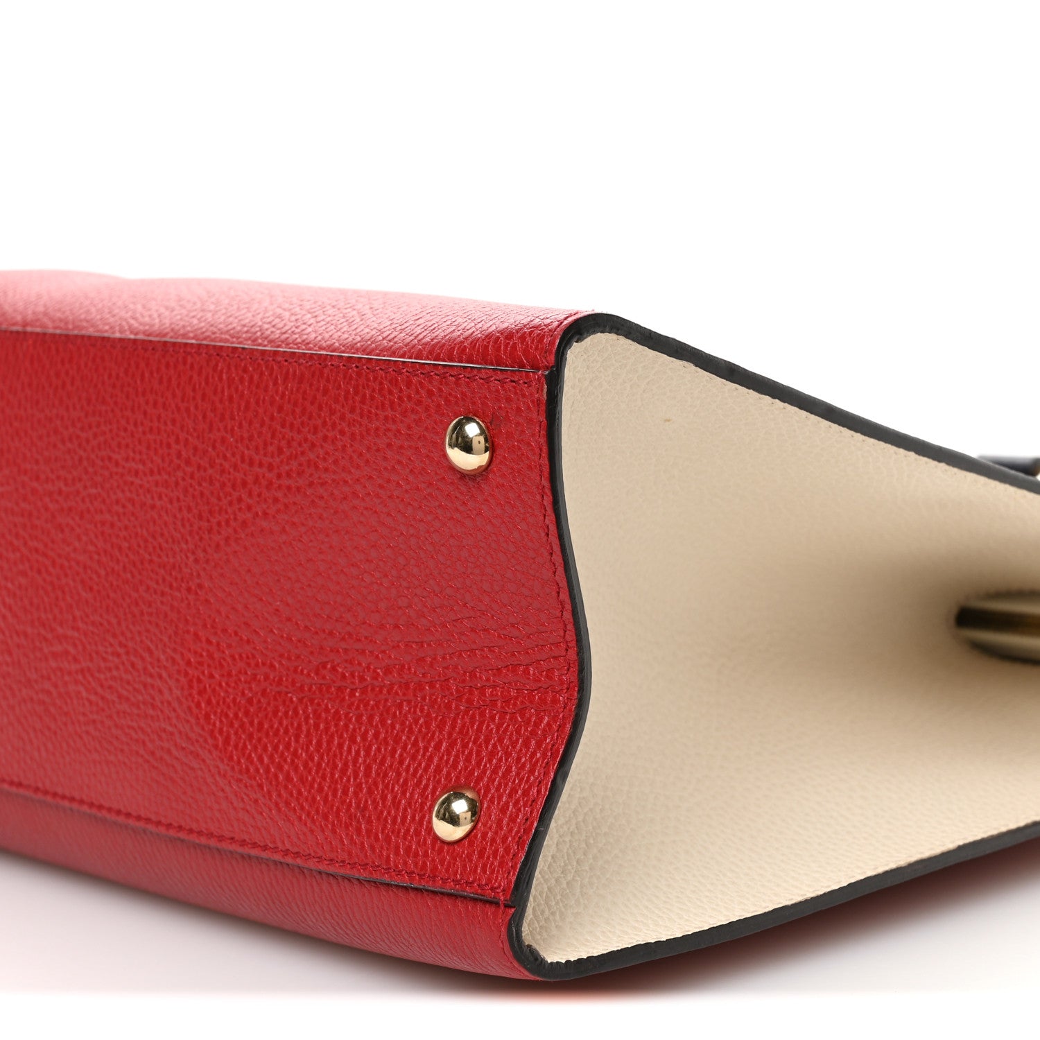 Gucci Dollar Calfskin Large Soho Top Handle Satchel Hibiscus Red Mystic White Blue 10 of 10