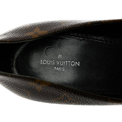 Louis Vuitton Monogram Cherie Pumps 38 Black 7 of 14