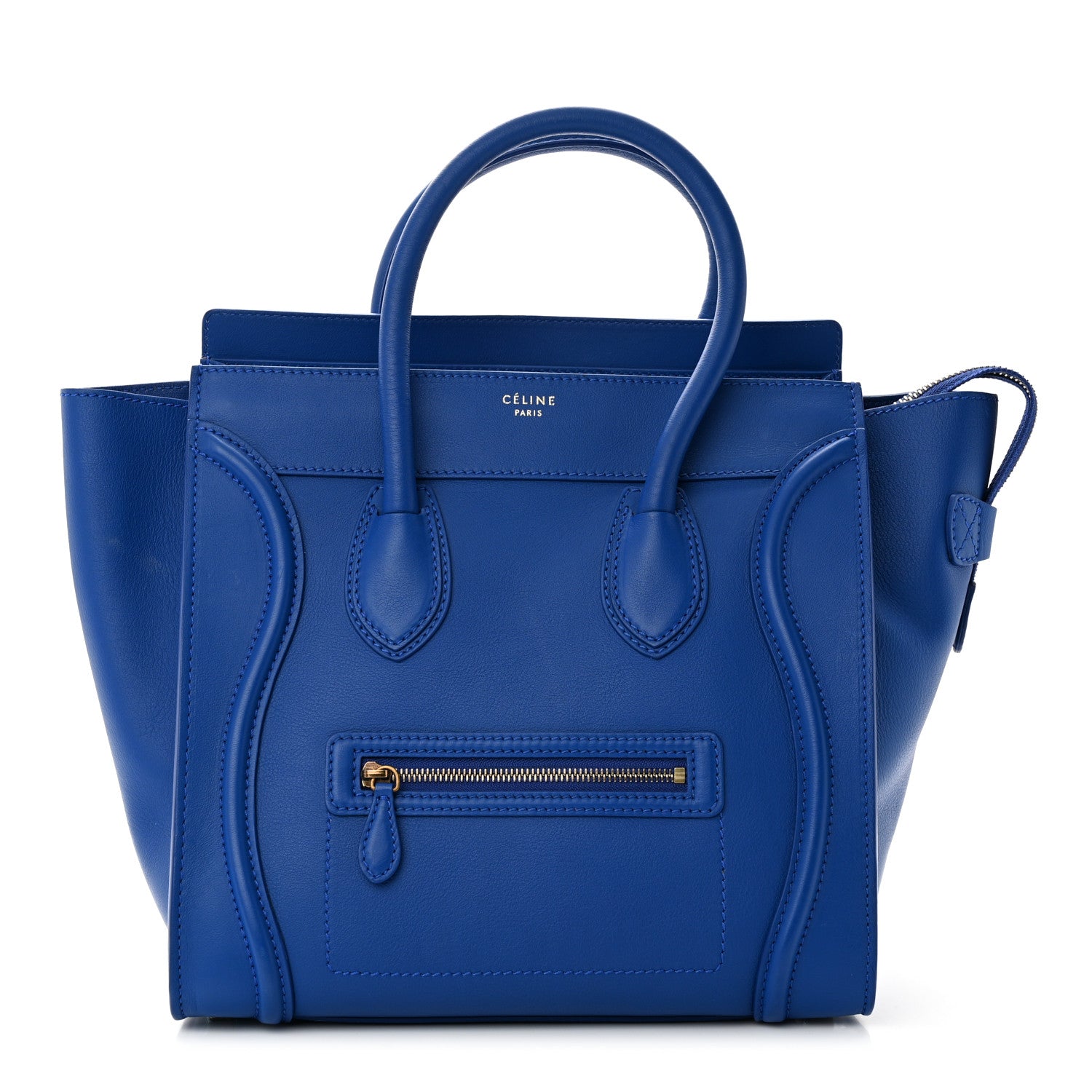 Celine Smooth Calfskin Mini Luggage Royal Blue 1 of 9