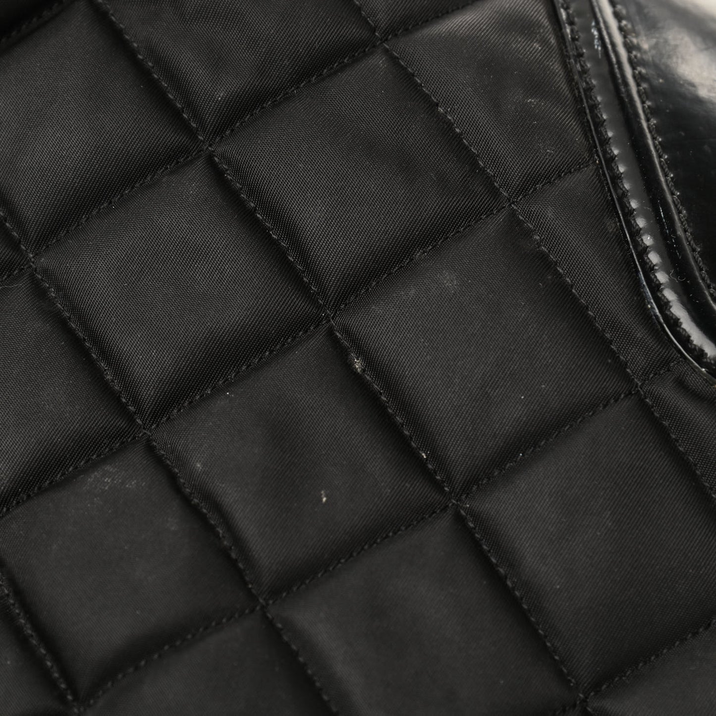 Nylon Calfskin Quilted Hoxton Hobo Black