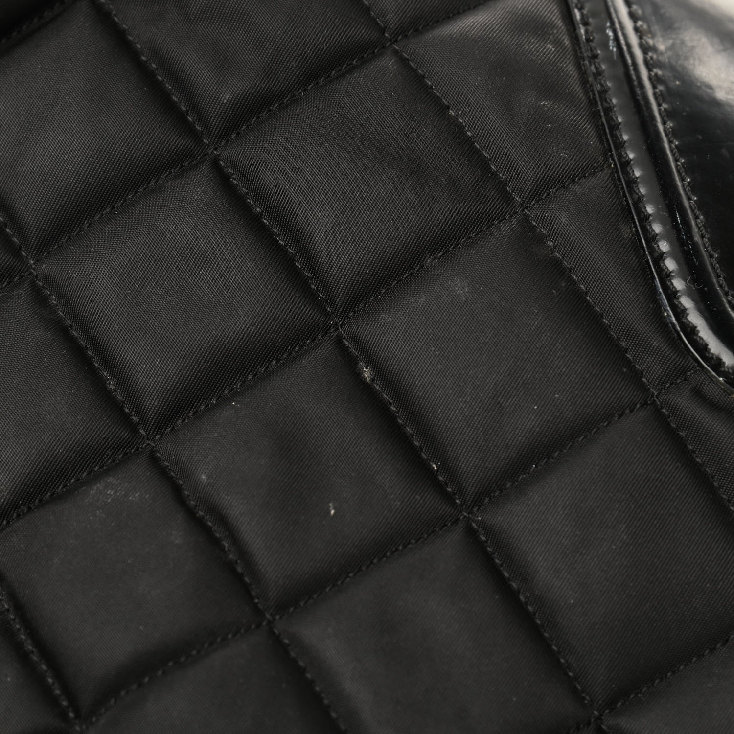 Burberry Nylon Calfskin Quilted Hoxton Hobo Black 11 of 12
