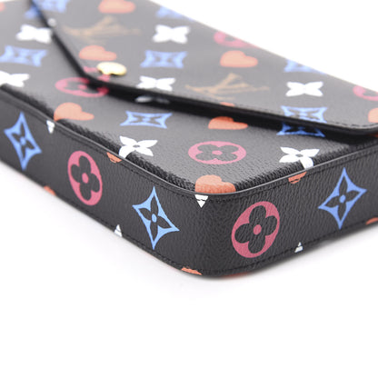 Louis Vuitton Game On Felicie Chain Wallet Black 7 of 10
