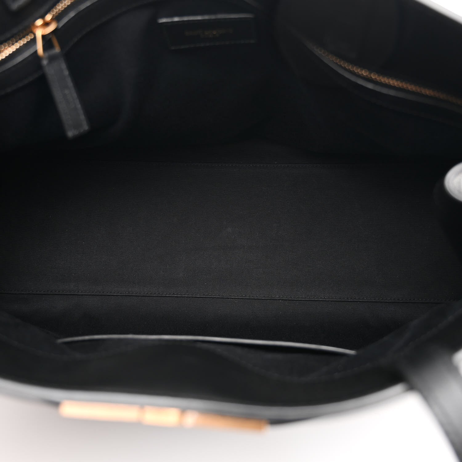 Saint Laurent SAINT LAURENT Calfskin Large Manhattan Shopper Tote Black 5 of 11