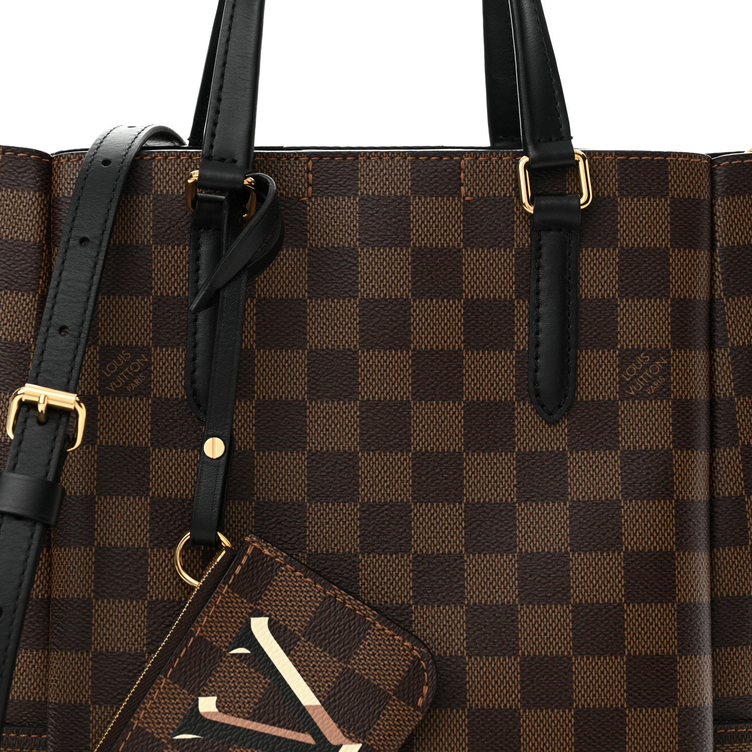 Louis Vuitton Damier Ebene Belmont PM Black 8 of 13