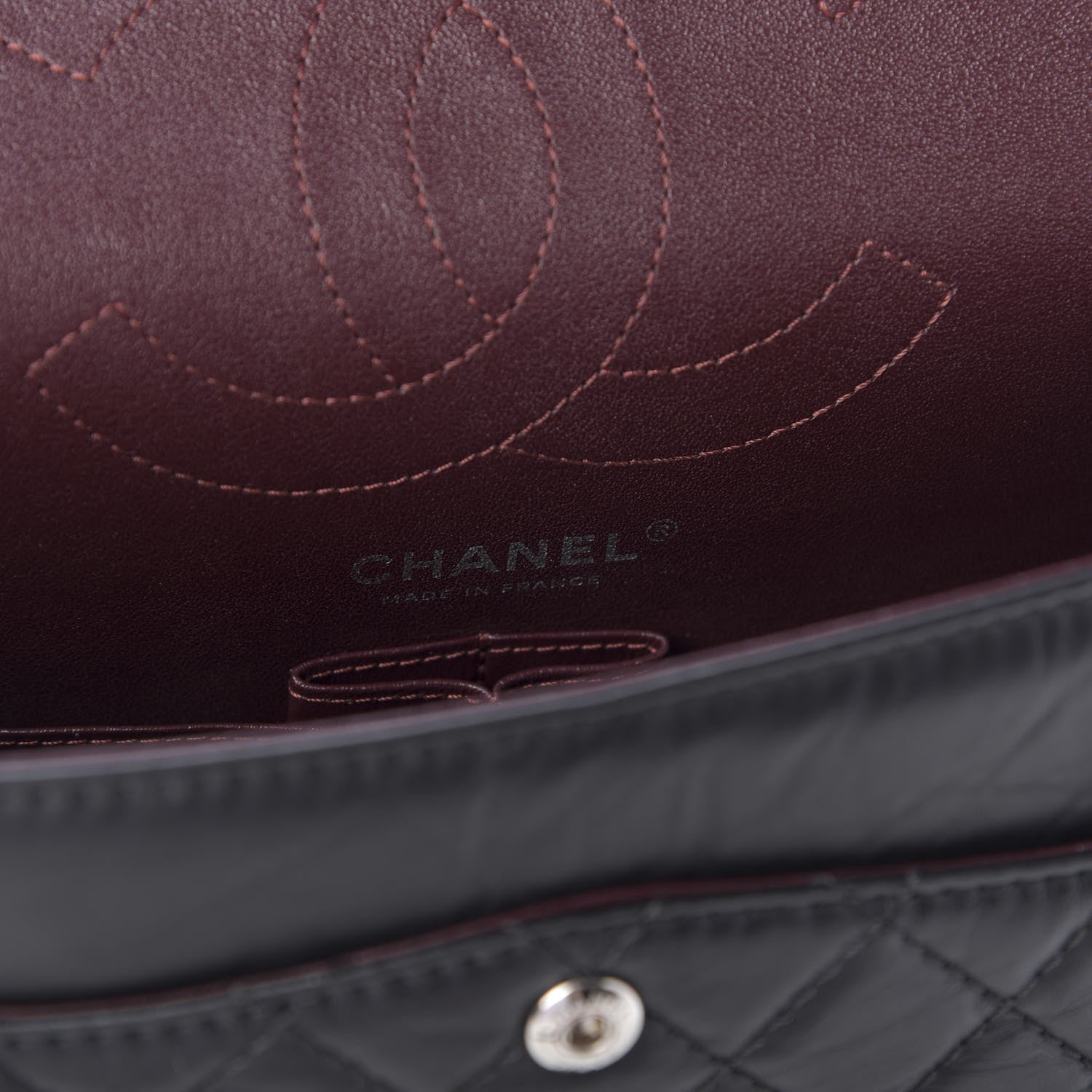 Chanel Aged Calfskin Quilted 2.55 Reissue 225 Flap Black 6 of 11