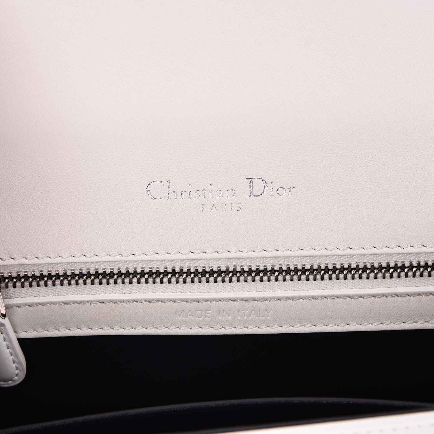 Christian Dior Patent Micro-Cannage Small Diorama Flap Bag White 8 of 11
