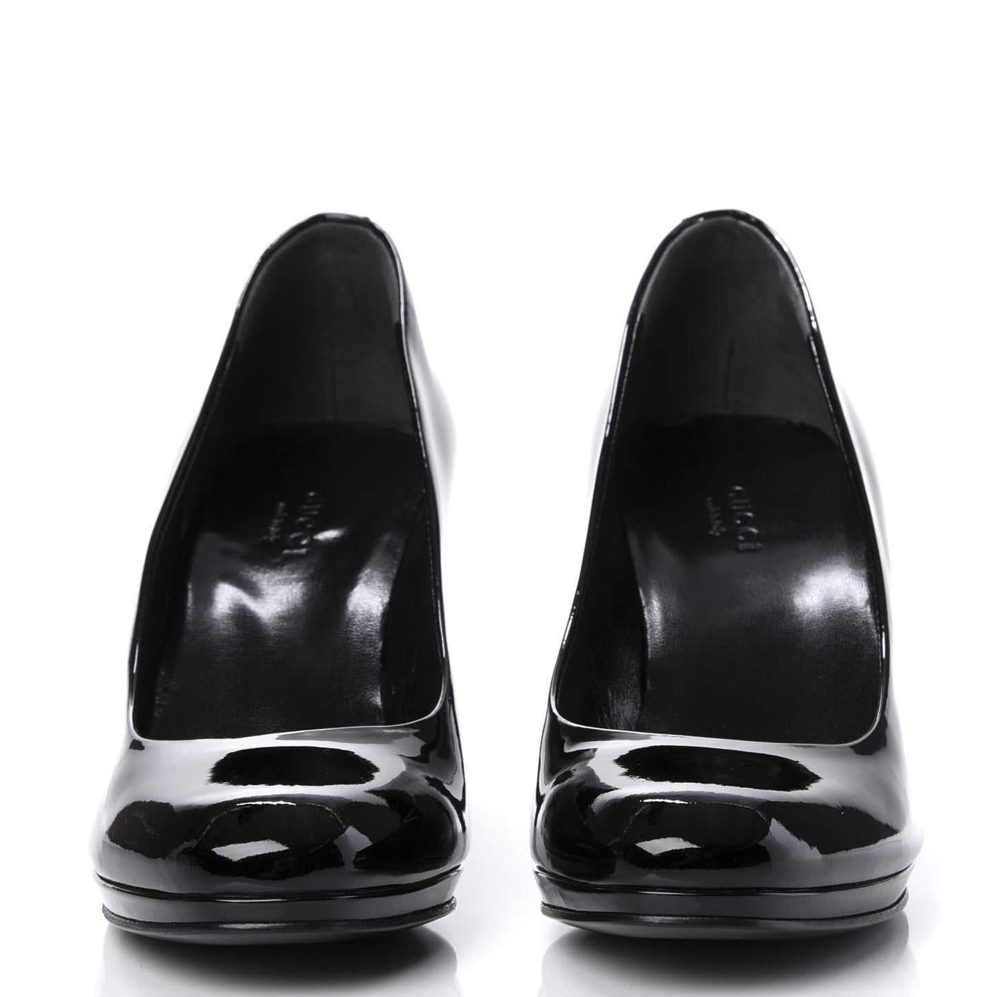 Patent Calfskin Pumps 36.5 Black