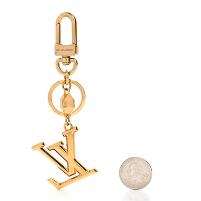 Louis Vuitton LV Facettes Bag Charm Key Holder Gold 2 of 4