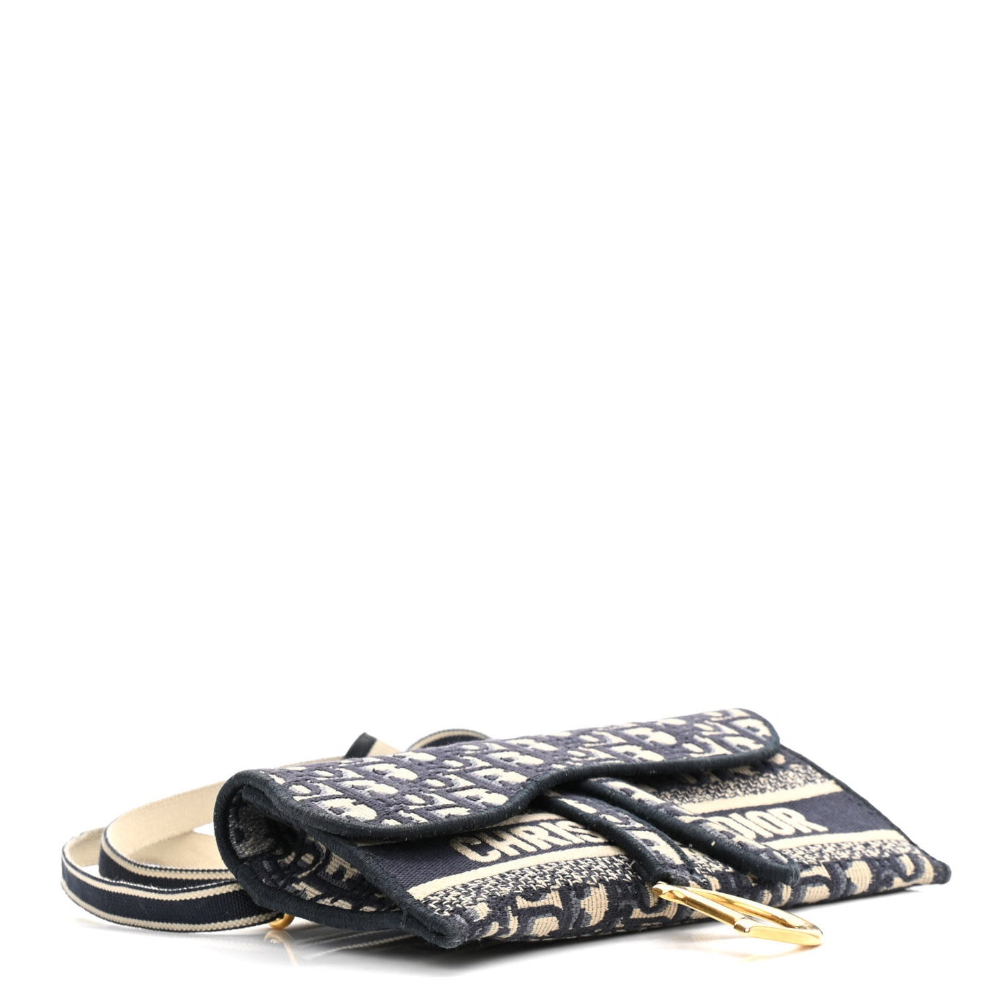 Oblique Slim Saddle Pouch Blue