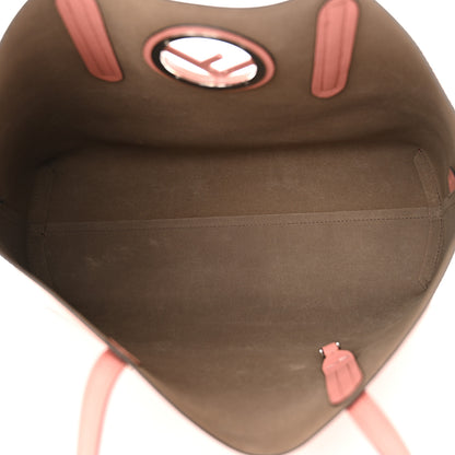 Fendi Vitello Vienna Enamel F is Fendi Shopping Tote Macaron Taupe 6 of 12