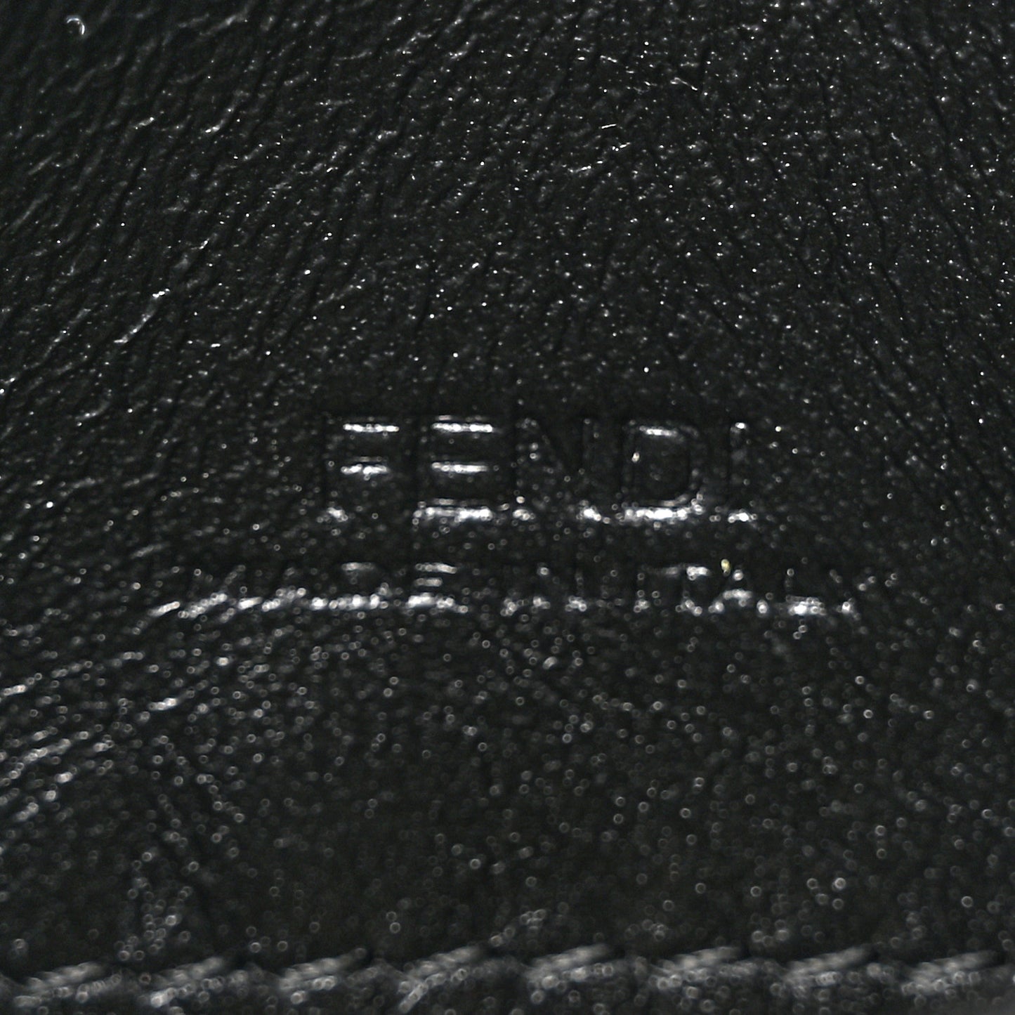 Fabric Jacquard FF 1974 Nano Baguette Charm Tobacco Moro Black