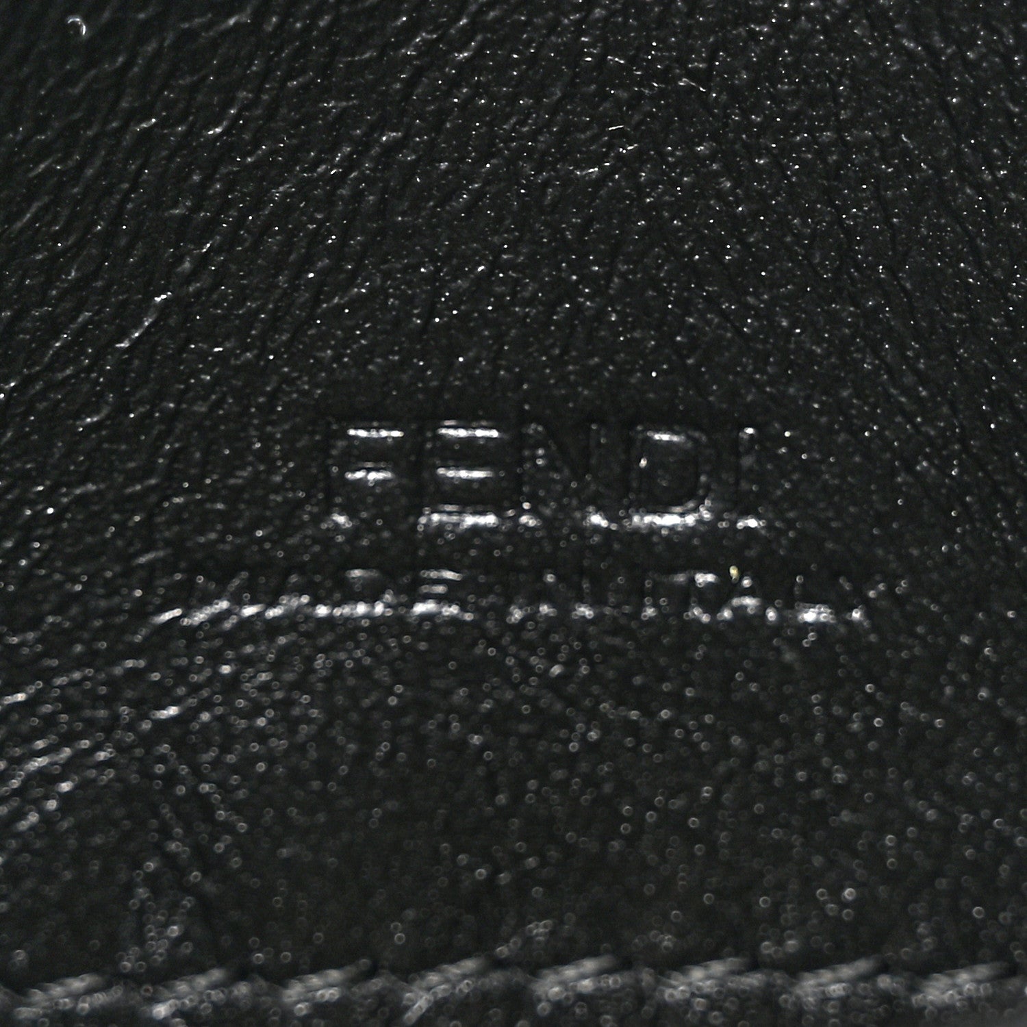Fendi Fabric Jacquard FF 1974 Nano Baguette Charm Tobacco Moro Black 6 of 10
